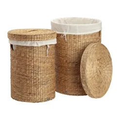 Dixie Lily wasmand rond 2 delen, Natural< Opbergmanden