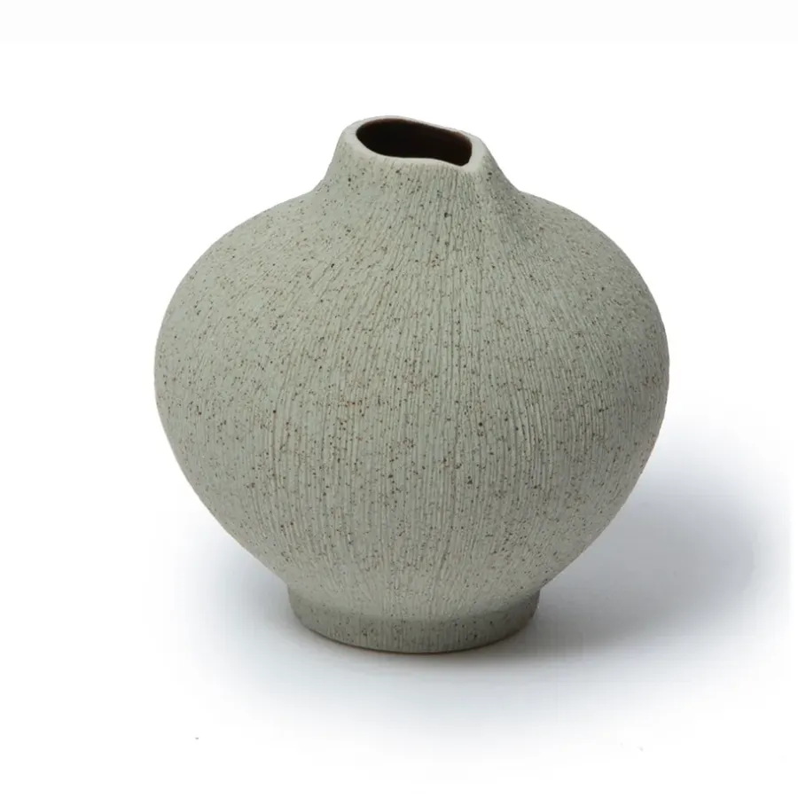Lindform Line vaas, Sand grey, small< Vazen
