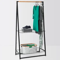 Brabantia Linn kledingrek large, Zwart< Kapstokken & Hangrekken