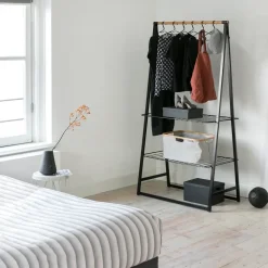 Brabantia Linn kledingrek large, Zwart< Kapstokken & Hangrekken