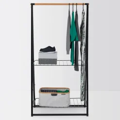 Brabantia Linn kledingrek large, Zwart< Kapstokken & Hangrekken