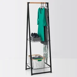 Brabantia Linn kledingrek small, Zwart< Kapstokken & Hangrekken