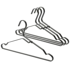 Brabantia Linn kleerhanger 4-pack, Zwart< Kapstokken & Hangrekken|Haken & Hangers