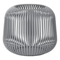 Blomus Lito lantaarn kaarsenhouder Ø20 cm, Steel gray< Kaarsenhouders & Kaarsenborden
