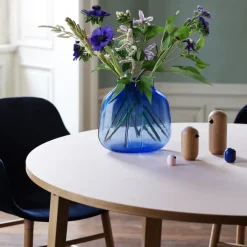 Normann Copenhagen Little Bird figuur, blauw - 4,5 cm.< Houten Beelden
