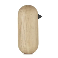 Normann Copenhagen Little Bird figuur eikenhout, 13,5 cm.< Houten Beelden