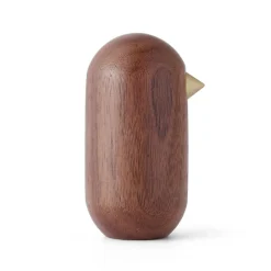 Normann Copenhagen Little Bird figuur walnoten, 7 cm< Houten Beelden