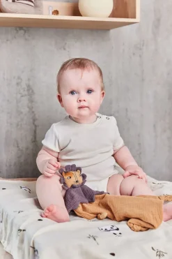 OYOY Lobo Lion knuffeldoekje 40x40 cm, Caramel< Kinderkamer Interieuraccessoires|Kinderkamer Interieuraccessoires