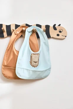 OYOY Lobo Lion slabbetje 2-delig, Caramel-ice Blue< Kinderkamer Interieuraccessoires|Kinderkamer Interieuraccessoires
