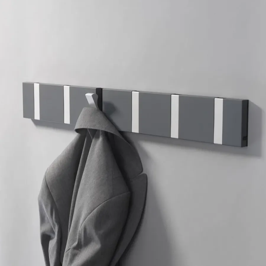 LoCa Knax kledinghanger 40 cm, wit-grijs< Kapstokken & Hangrekken