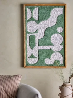 Bloomingville Longton muurdecoratie 45x65 cm, Green< Wanddecoraties