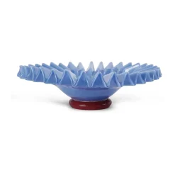 Byon Lori schaal L Ø38 cm, Lichtblauw-bordeauxrood< Decoratieve Schalen