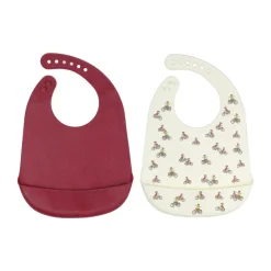 Rätt Start Lotta på Bråkmakargatan slabbertje 2-pack, Rood-wit< Kinderkamer Interieuraccessoires|Kinderkamer Interieuraccessoires