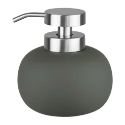 Mette Ditmer Lotus play zeepdispenser laag, incl. 2 pompkoppen, Dark olive< Zeepdispensers & Zeepschaaltjes