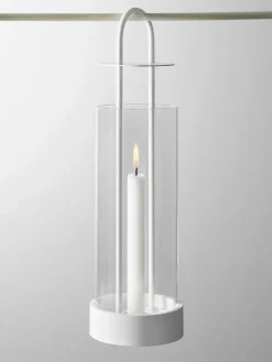 Design House Stockholm Lotus windlicht, wit< Kaarsenhouders & Kaarsenborden