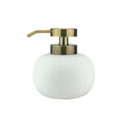 Mette Ditmer Lotus zeepdispenser laag, wit< Zeepdispensers & Zeepschaaltjes