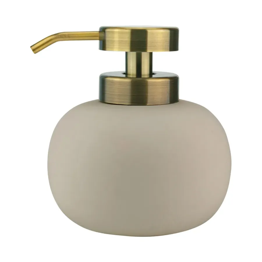 Mette Ditmer Lotus zeepdispenser, zand (gebroken wit)< Zeepdispensers & Zeepschaaltjes