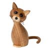 Spring Copenhagen Lucky decoratie kat, Eikenhout< Houten Beelden