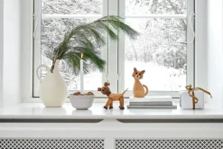 Spring Copenhagen Lucky decoratie kat, Eikenhout< Houten Beelden