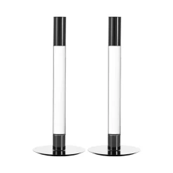 Orrefors Lumiere kandelaar 26,5 cm 2-pack, Transparant< Kandelaars