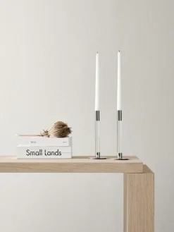Orrefors Lumiere kandelaar 26,5 cm 2-pack, Transparant< Kandelaars
