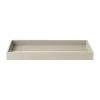 Mojoo Lux gelakt decoratief dienblad 38x19x3,5 cm, Latte< Decoratieve Accessoires|Decoratieve Dienbladen