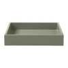Mojoo Lux gelakt decoratief dienblad 19x19x3,5 cm, Sage< Decoratieve Accessoires|Decoratieve Dienbladen