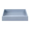 Mojoo Lux gelakt decoratief dienblad 19x19x3,5 cm, Powder blue< Decoratieve Accessoires|Decoratieve Dienbladen