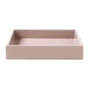 Mojoo Lux gelakt decoratief dienblad 19x19x3,5 cm, Powder rose< Decoratieve Accessoires|Decoratieve Dienbladen