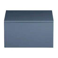 Mojoo Lux gelakte opbergdoos 19x19x10,5 cm, Blue indigo< Dozen & Boxen