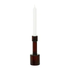 URBAN NATURE CULTURE Lyla B kandelaar 19 cm, Brown< Kaarsenhouders & Kaarsenborden