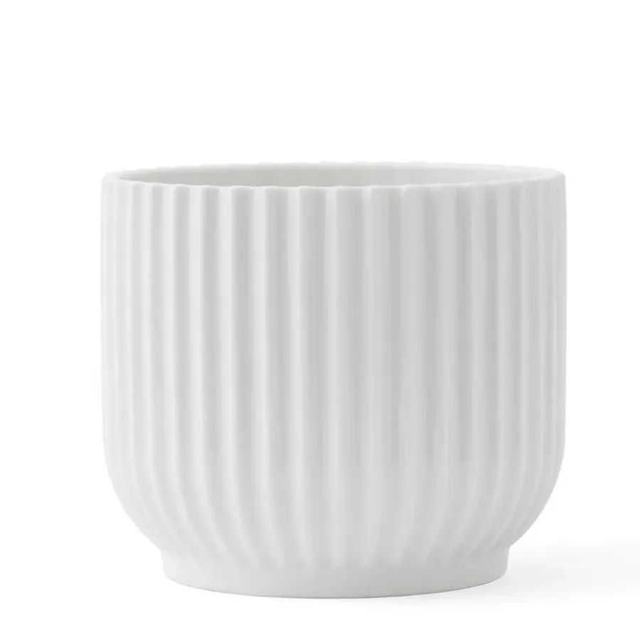 Lyngby Porcelæn Lyngby bloempot wit, Ø11,5 cm< Bloempotten