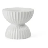 Lyngby Porcelæn Lyngby Tura blokkandelaar Ø11,5 cm, Wit< Kandelaars