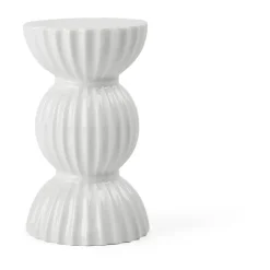 Lyngby Porcelæn Lyngby Tura Kandelaar 14 cm, Wit< Kandelaars
