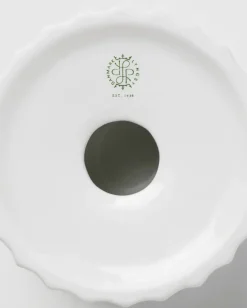 Lyngby Porcelæn Lyngby Tura waxinelichtjeshouder Ø8 cm, Wit< Kaarsenhouders & Kaarsenborden