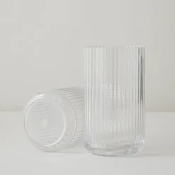Lyngby Porcelæn Lyngby vaas glas transparant, 12 cm.< Vazen