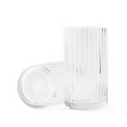 Lyngby Porcelæn Lyngby vaas glas transparant, 15 cm.< Vazen