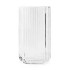 Lyngby Porcelæn Lyngby vaas glas transparant, 25 cm.< Vazen