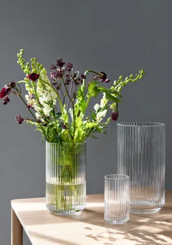 Lyngby Porcelæn Lyngby vaas glas transparant, 25 cm.< Vazen