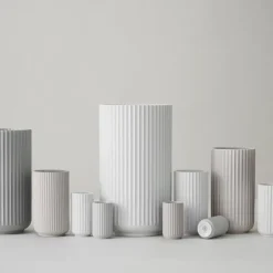 Lyngby Porcelæn Lyngby vaas wit, 15 cm.< Vazen