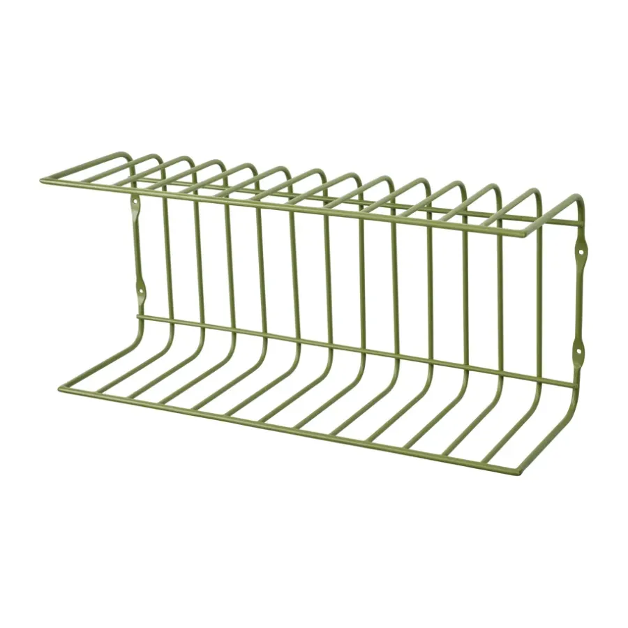Broste Copenhagen Maggie wandplank 40x12,5x18 cm, Army green< Planken & Planksystemen