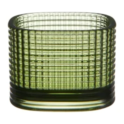 Orrefors Magica kaarsenhouder super circle 5 cm, Groen< Kaarsenhouders & Kaarsenborden