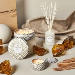 Voluspa Maison Blanc geurstokjes 177 ml, Suede Blanc< Geurkaarsen & Aroma Diffusers