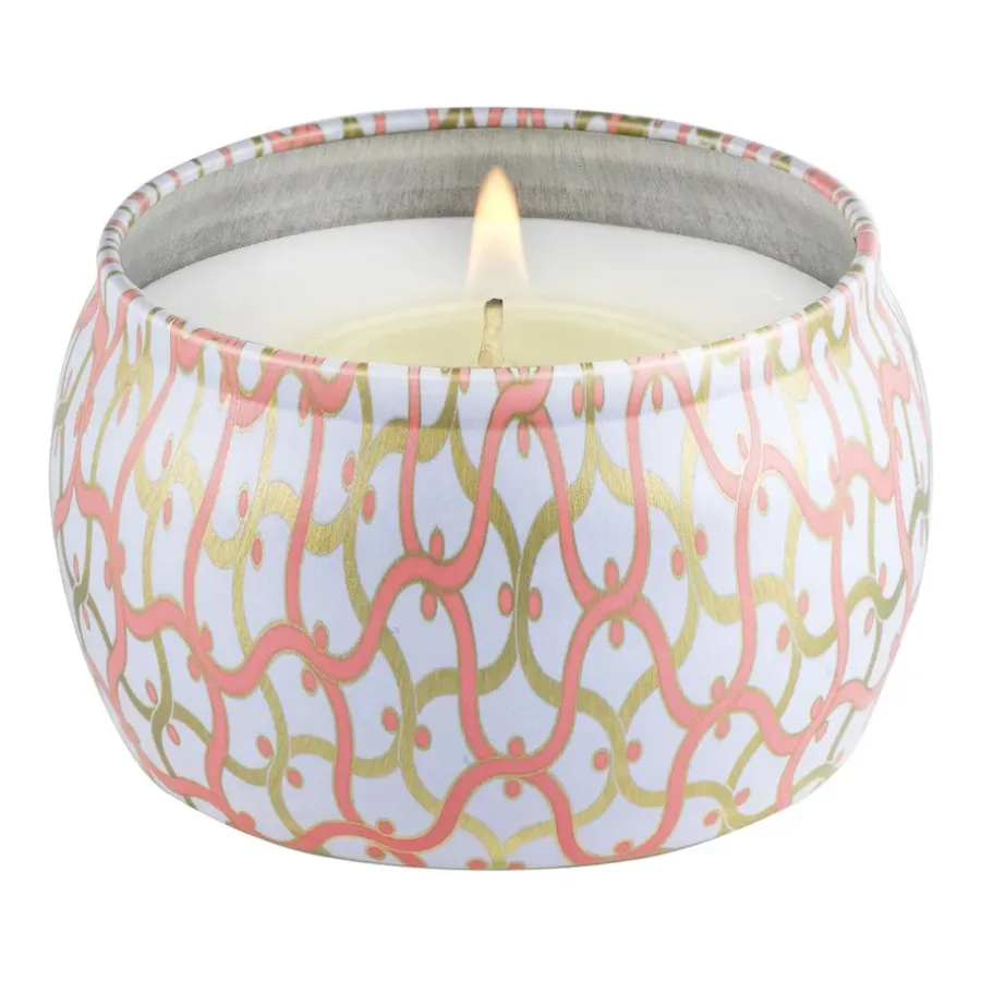 Voluspa Maison Blanc Mini Tin geurkaars 25 uur, Saijo Persimmon< Geurkaarsen & Aroma Diffusers