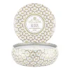 Voluspa Maison Blanc 3-wick Tin geurkaars 40 uur, Suede Blanc< Geurkaarsen & Aroma Diffusers