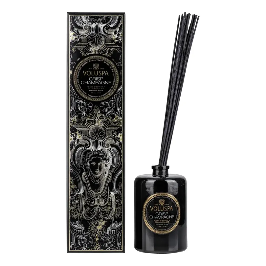 Voluspa Maison Noir geurstokjes 177 ml, Crisp Champagne< Geurkaarsen & Aroma Diffusers