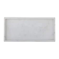 Bloomingville Majsa decoratieplateau 18x38 cm, White marble< Decoratieve Accessoires|Decoratieve Dienbladen