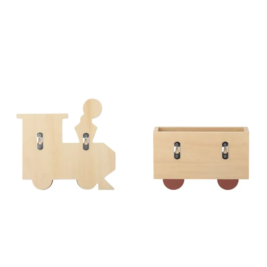 Bloomingville Mallen plank 3 delen, Trein< Planken & Planksystemen|Opbergoplossingen Voor De Kinderkamer
