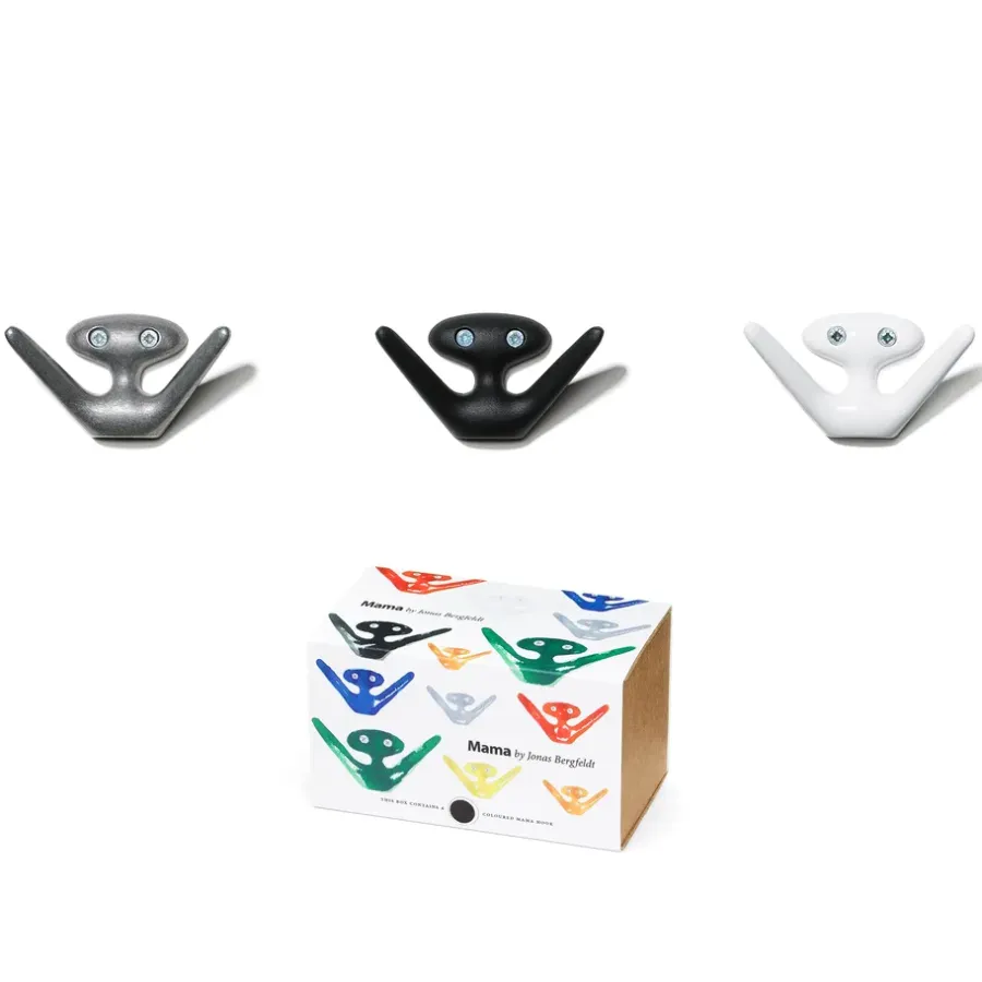 Essem Design Mama haak, zwart - structuur< Haken & Hangers