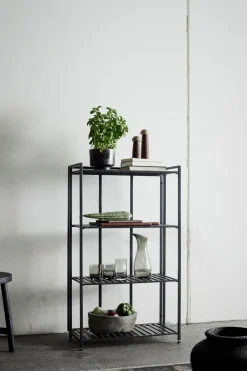 MUUBS Manhattan High wandrek 65,5x33x111 cm, Black< Planken & Planksystemen